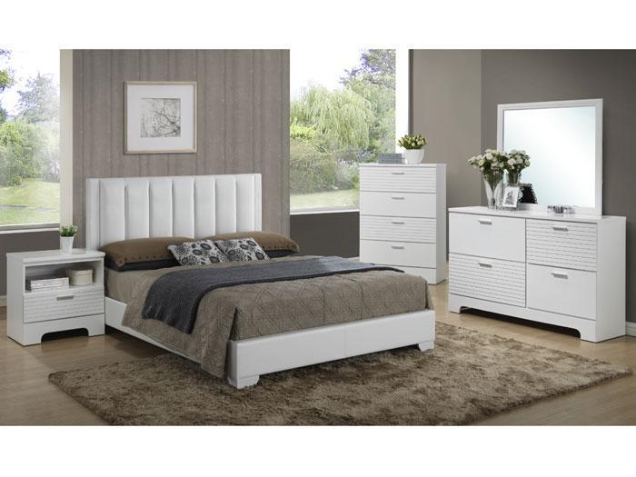 Emily White 5 PC. King Bedroom Set,LIFE