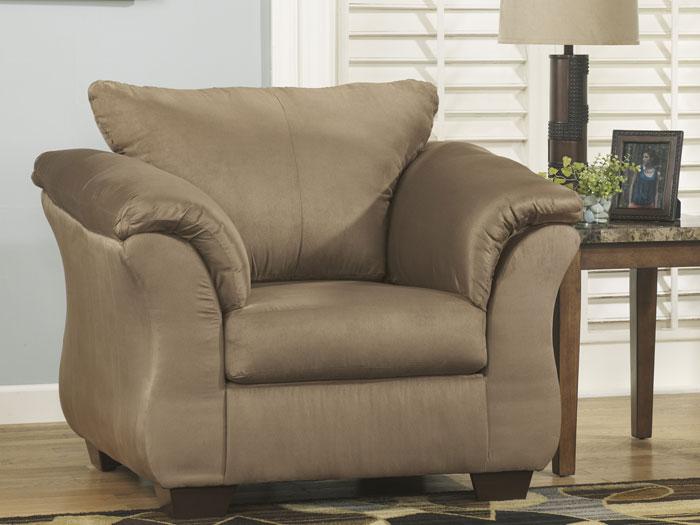 Darcy Mocha Microfiber Club Chair,ASH