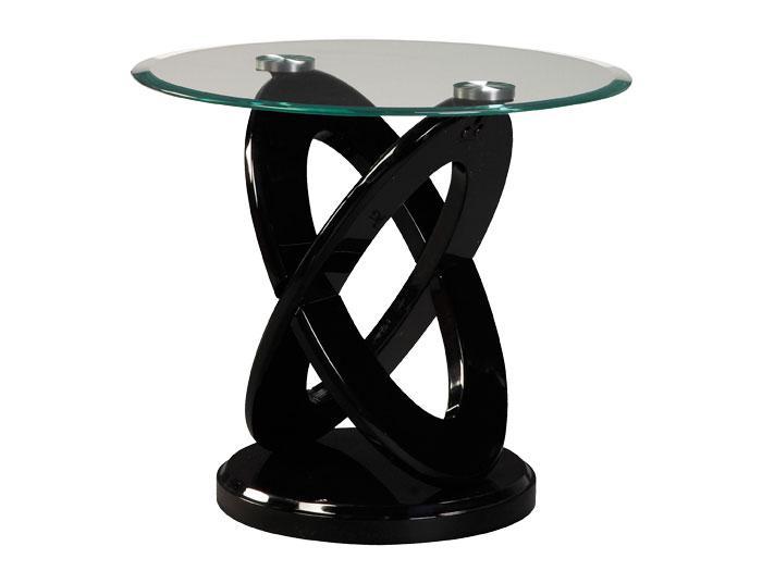 Earth End Table - Black,RUST