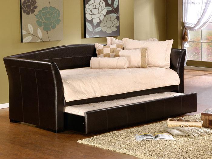 Jasper Brown Upholstered Twin Daybed ,HILLS