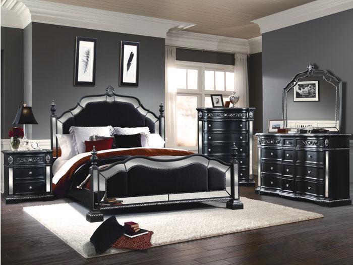 Specchio 5 PC. King Bedroom Package - Black,ASTR