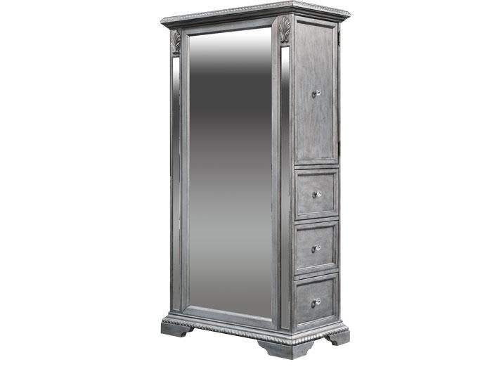 Specchio Mirrored Wardrobe - Silver Pearl,ASTR