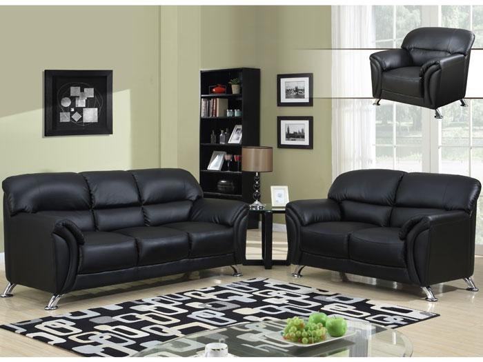 Brooklyn 3 PC. Living Room Set - Black,GFI