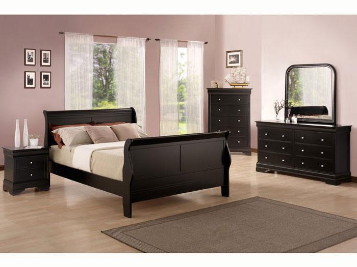 Louis Black 8 PC. Queen Bedroom Set,AGF