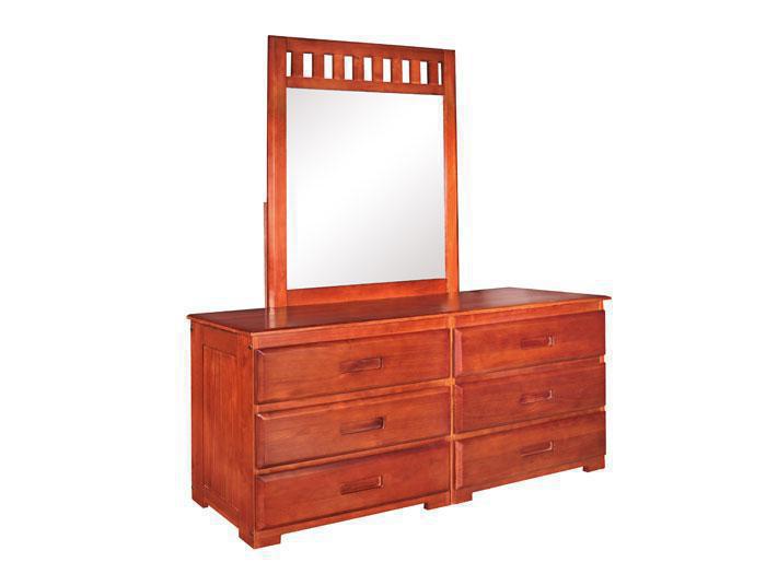 Forrester Cherry 6 Drawer Dresser/Mirror,DWF