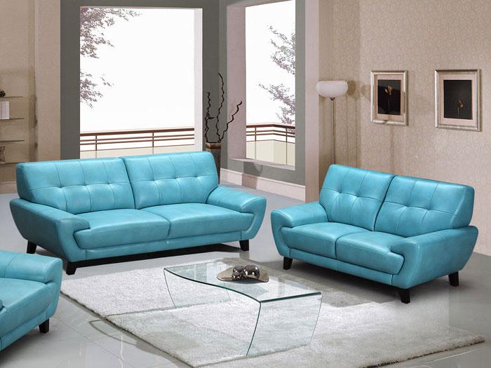 Roma Sofa & Love Seats Package - Aqua,GFI