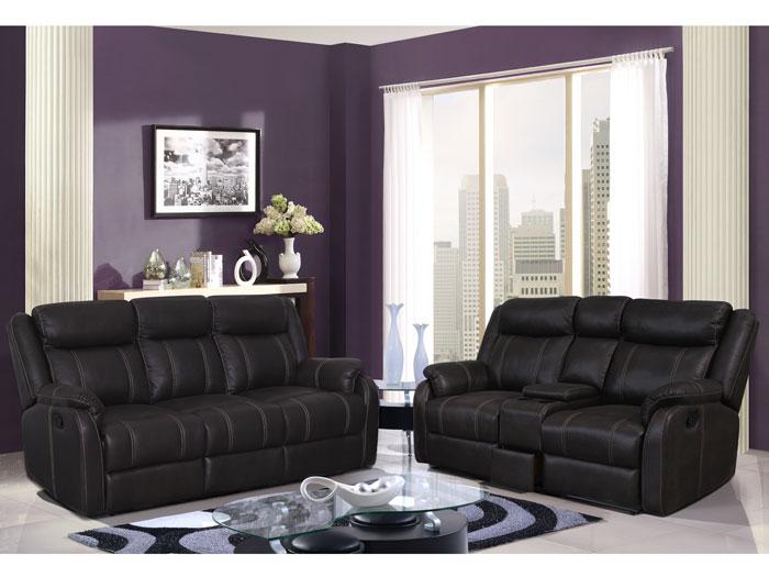 Kohl Charcoal Reclining Sofa & Love Seat Package,GFI