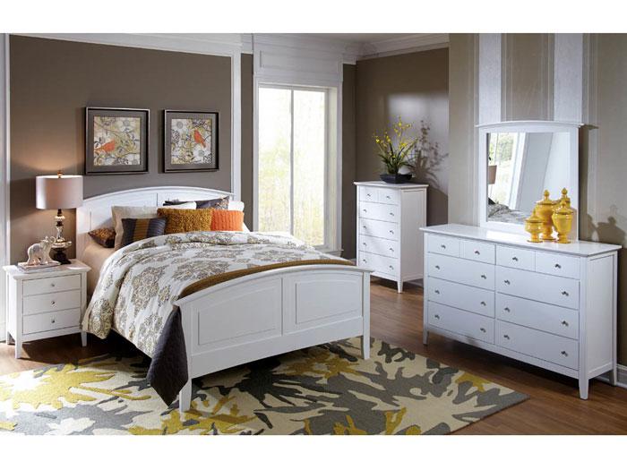 Metalindo White 5 PC. Full Bedroom Set,LIFE