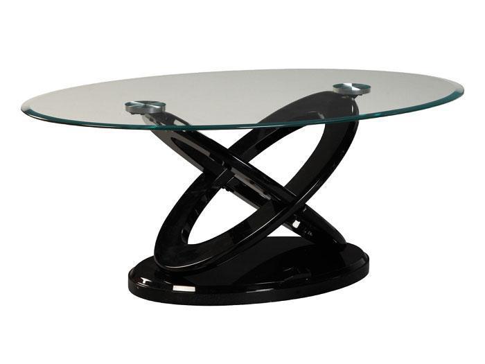 Earth Cocktail Table - Black,RUST