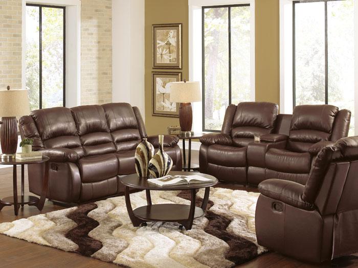 Martin Brown Bonded Reclining Sofa & Love Seat Package,AMAL