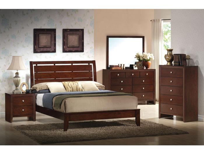 Summit Cherry 3 PC. Queen Panel Bed,CROW