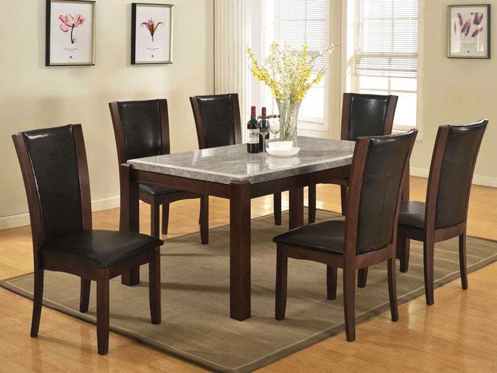 Jasmine 5 PC. Marble Top Dining Group,LFE