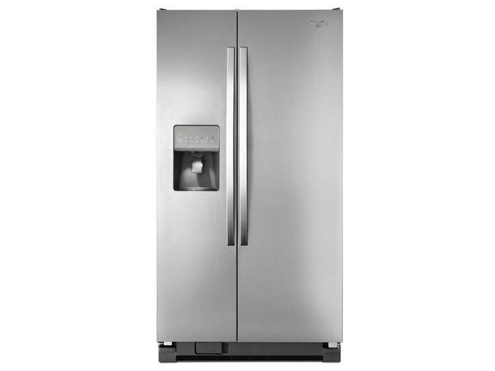 Whirlpool 25.1cu. ft. Stainless Stell Side-By-Side Refrigerator,WHI