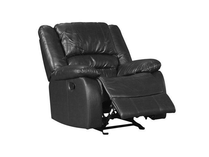 Martin Black Bonded Leather Recliner,AMAL