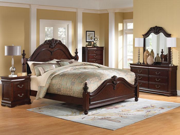 Marisol Cherry 5 PC. King Bedroom Set,STAN