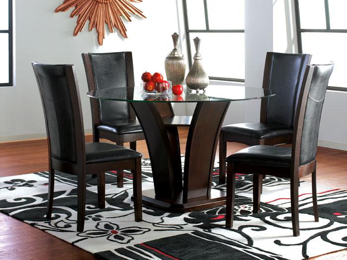 South Beach 5 PC. Dining Group - Black Chairs,LFE