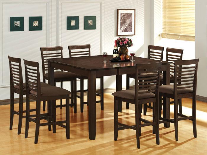 Preston Transitional Merlot 9 PC. Counter Height Dining Set,JGW