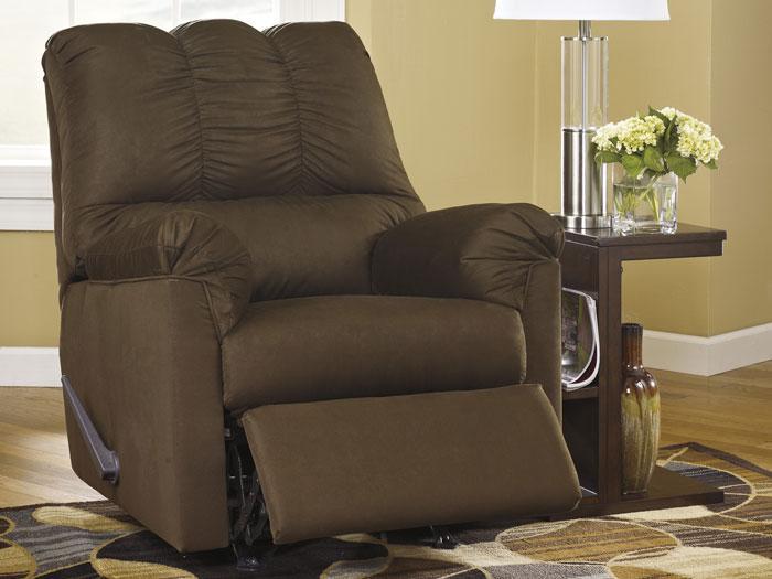 Darcy Cafe Microfiber Rocker Recliner,ASH