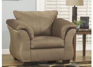 Darcy Mocha Microfiber Club Chair,ASH