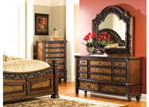 Verona 11 Drawer Dresser/Mirror,LFE