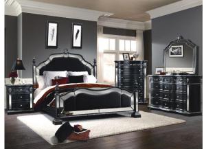 Specchio 5 PC. King Bedroom Package - Black,ASTR