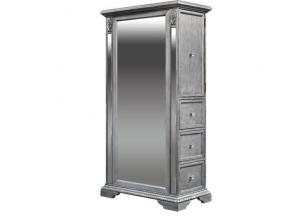 Specchio Mirrored Wardrobe - Silver Pearl,ASTR