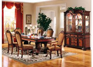 Chateau Pedestal Table with Extension Leaf,ACME