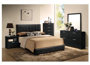 Emily Black 5 PC. Queen Bedroom Set,LIFE