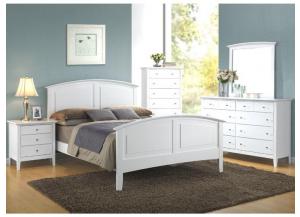 Metalindo White 5 PC. Queen Bedroom Set,LIFE