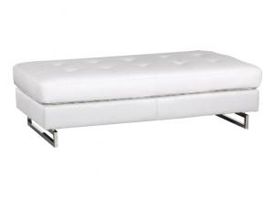 Natalie White Ottoman,GFI